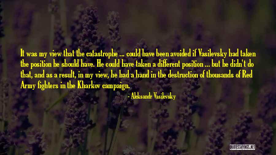 Campaign Quotes By Aleksandr Vasilevsky