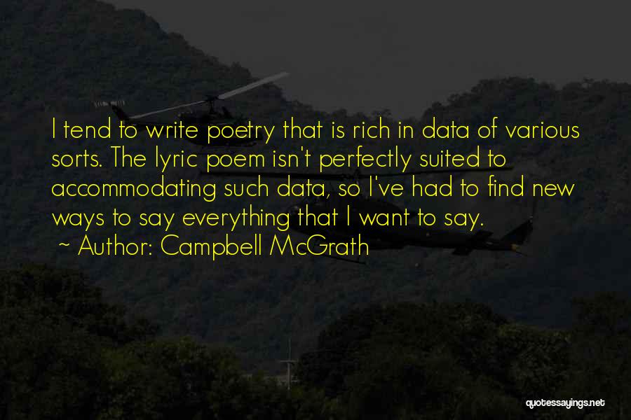 Campbell McGrath Quotes 1826427