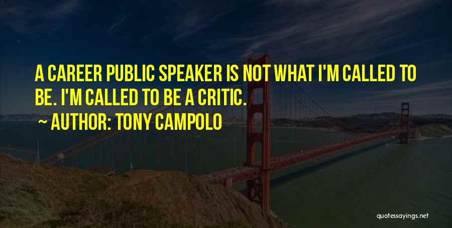 Campolo Quotes By Tony Campolo