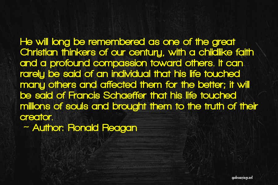 Can Be Touched Quotes By Ronald Reagan