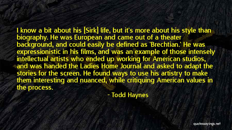Can Easily Adapt Quotes By Todd Haynes Can Easily Adapt Quotes By Todd Haynes