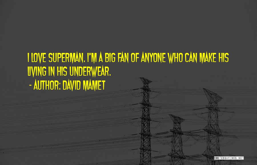 Can I Be Your Superman Quotes By David Mamet