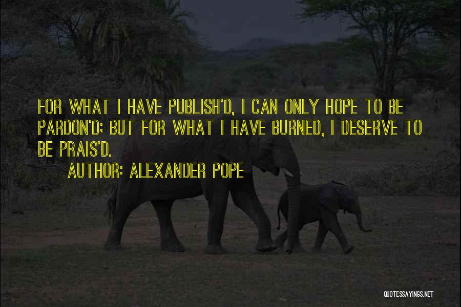 Can I Publish Quotes By Alexander Pope