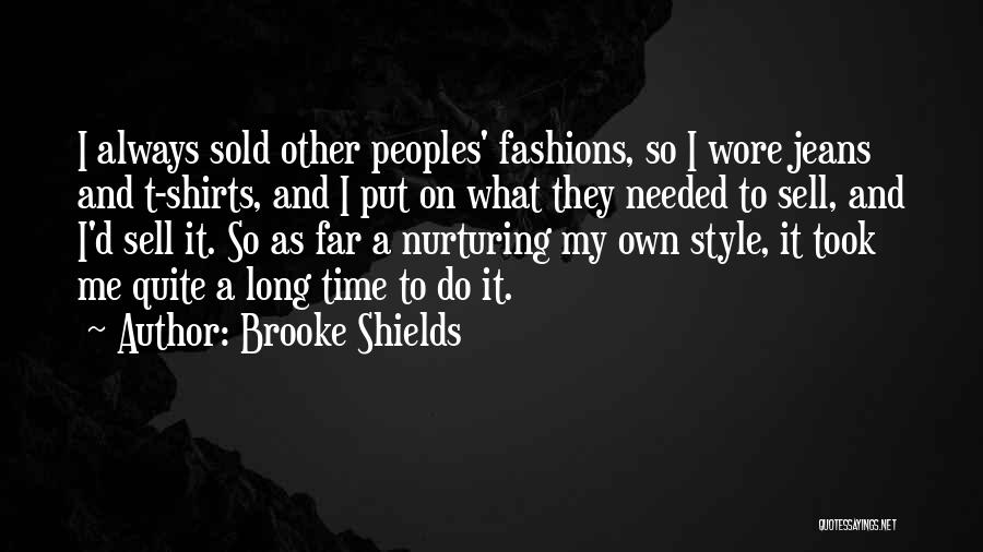 Can I Sell Shirts With Quotes By Brooke Shields