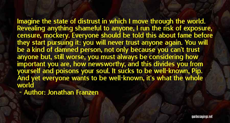 Can I Trust You Again Quotes By Jonathan Franzen