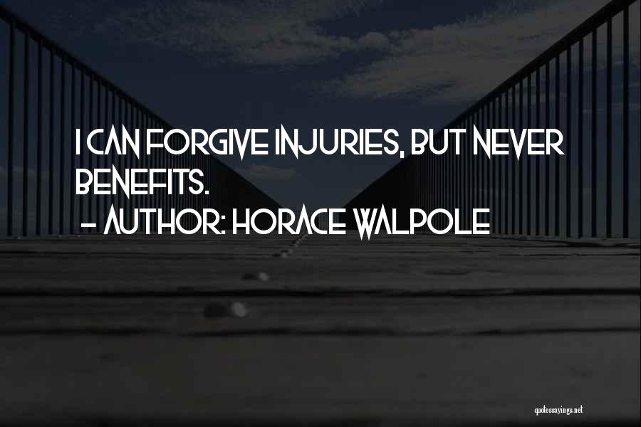 Can Never Forgive Quotes By Horace Walpole