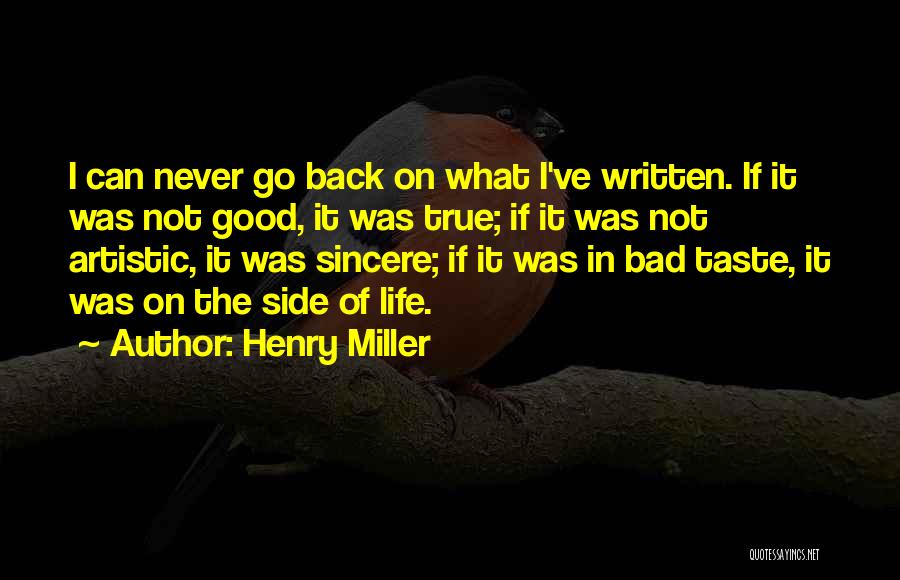 Can Never Go Back Quotes By Henry Miller