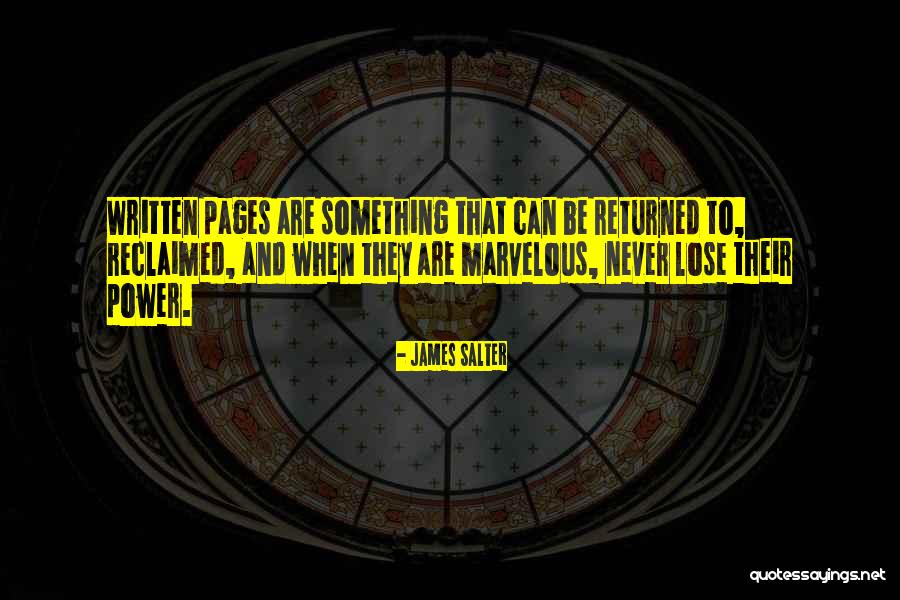 Can Never Lose Something Quotes By James Salter Can Never Lose Something Quotes By James Salter