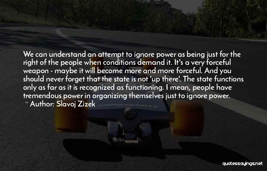 Can Not Forget You Quotes By Slavoj Zizek