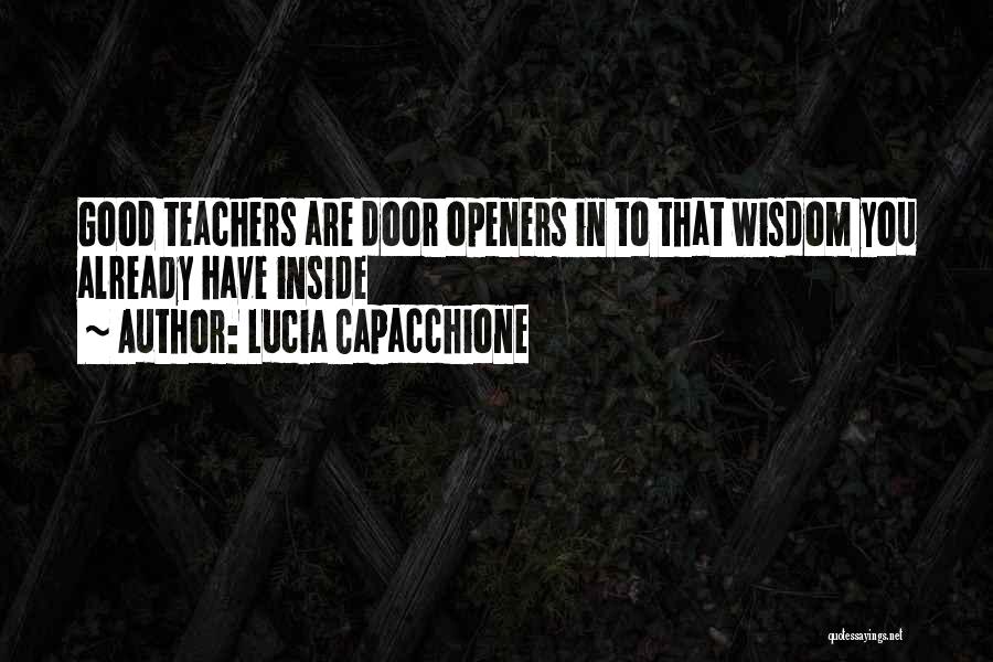 Can Openers Quotes By Lucia Capacchione