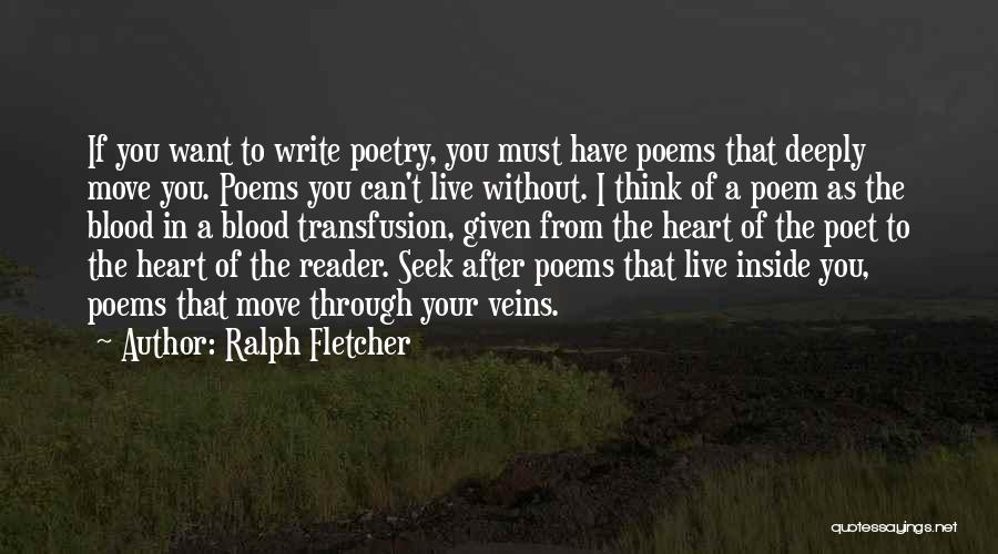Can Poems Have Quotes By Ralph Fletcher