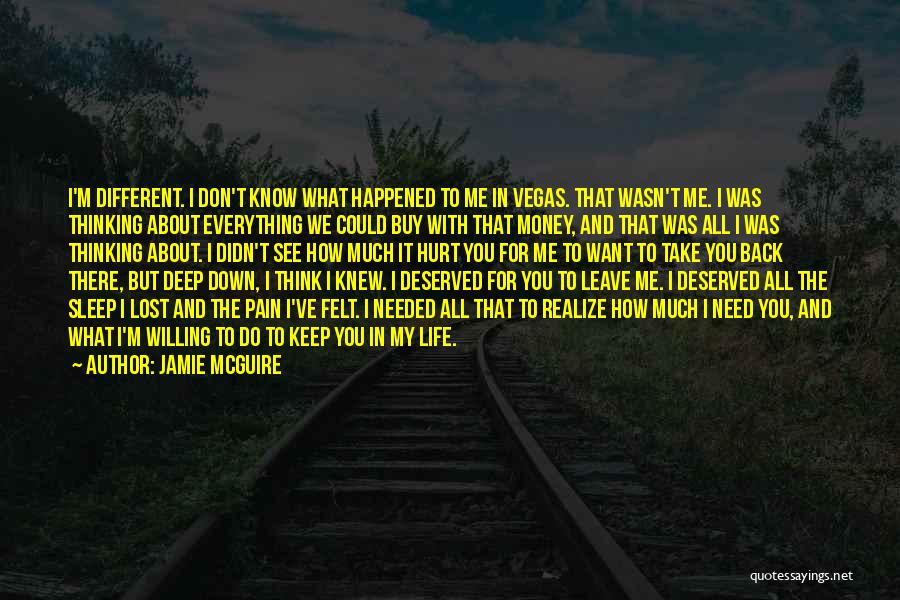 Can Sleep Thinking About You Quotes By Jamie McGuire