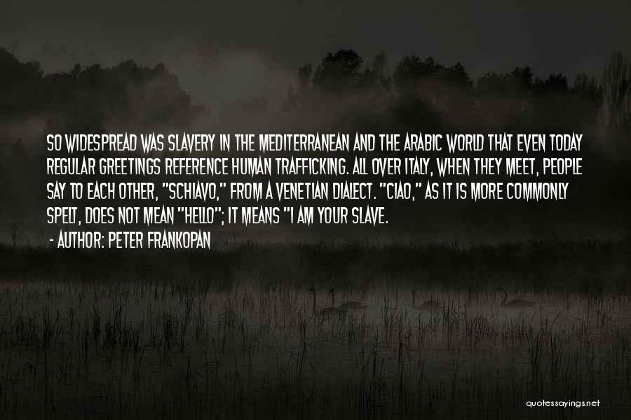 Can We Meet Today Quotes By Peter Frankopan