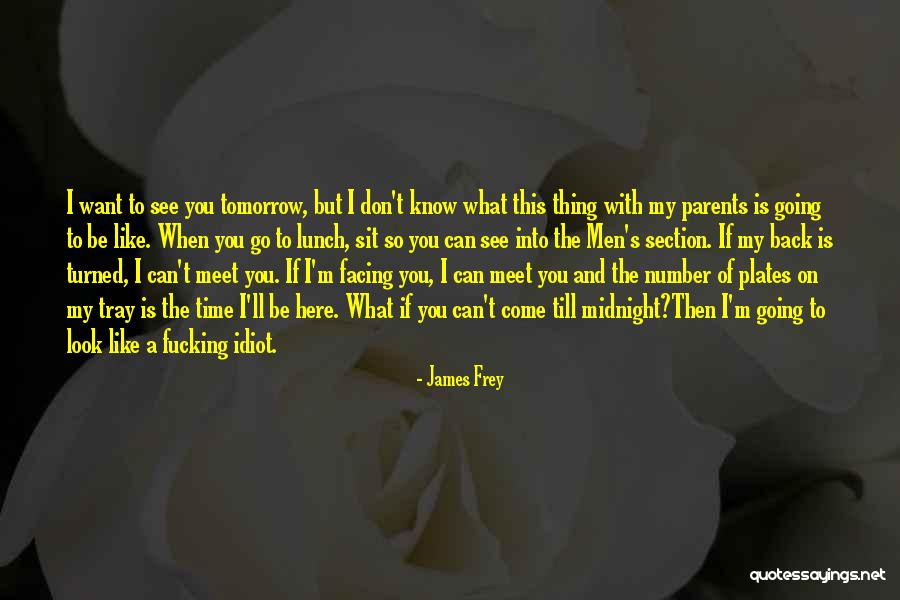 Can We Meet Tomorrow Quotes By James Frey