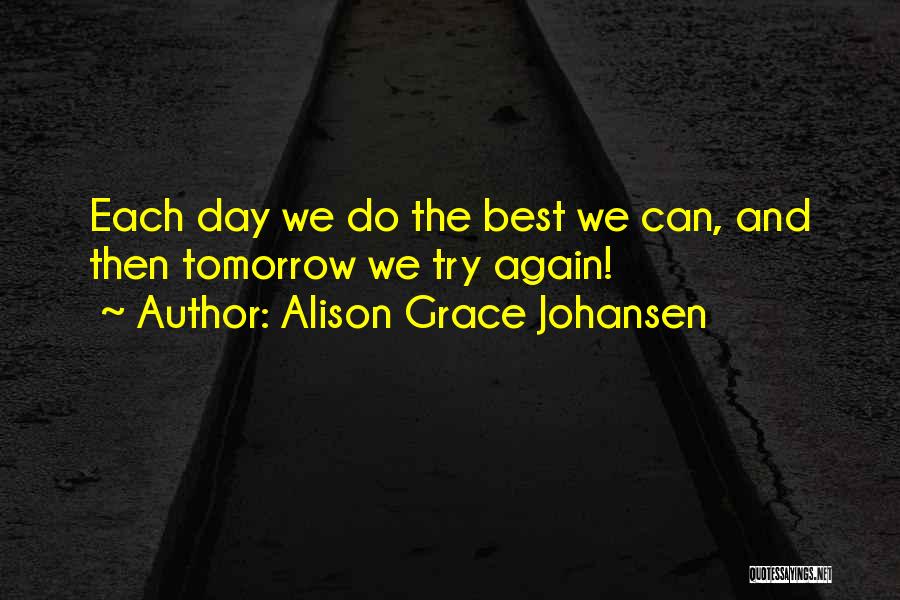 Can We Try Again Quotes By Alison Grace Johansen