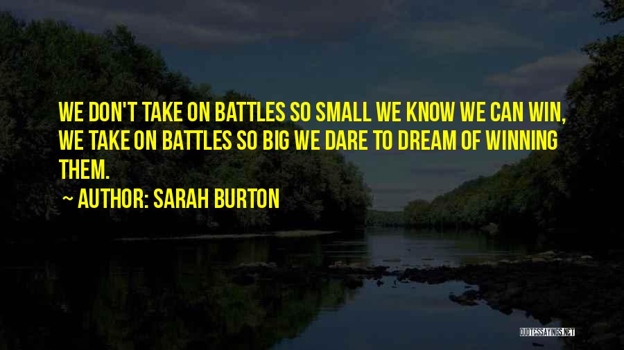 Can Win Quotes By Sarah Burton