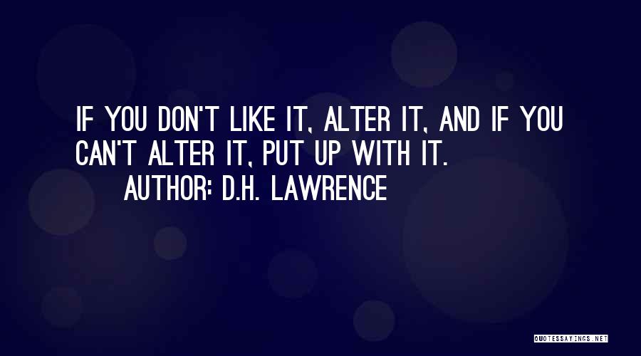 Can You Alter Quotes By D.H. Lawrence