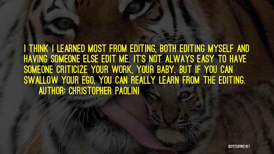 Can You Edit Quotes By Christopher Paolini