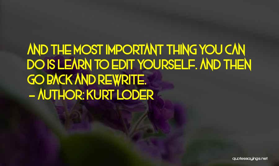Can You Edit Quotes By Kurt Loder