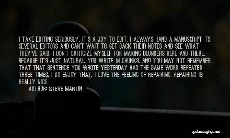 Can You Edit Quotes By Steve Martin