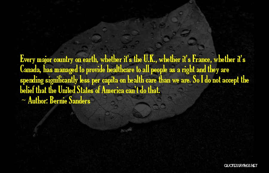 Canada And The United States Quotes By Bernie Sanders