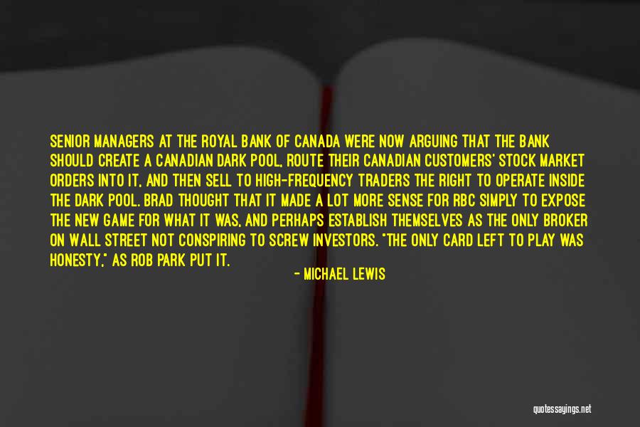 Canadian Bank Stock Quotes By Michael Lewis