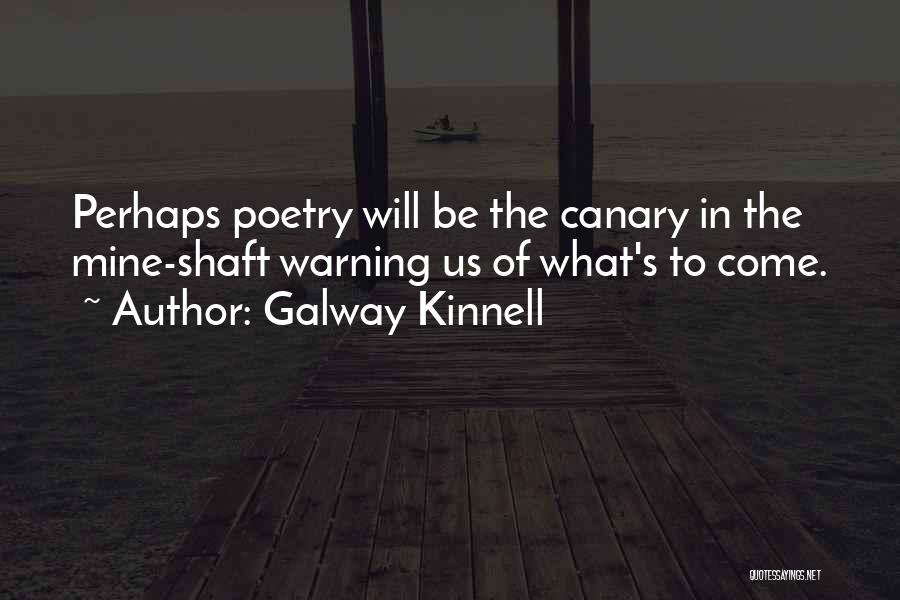 Canary Quotes By Galway Kinnell
