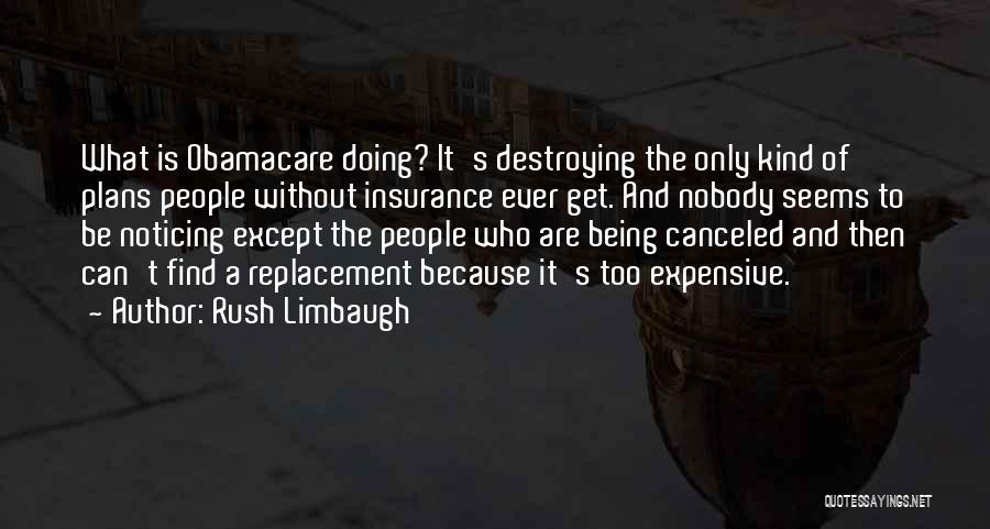 Canceled Plans Quotes By Rush Limbaugh