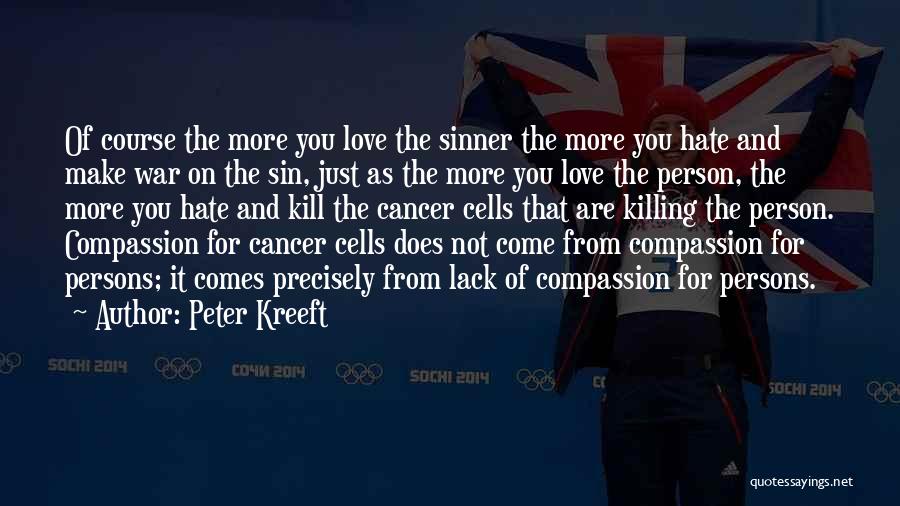 Cancer And Love Quotes By Peter Kreeft