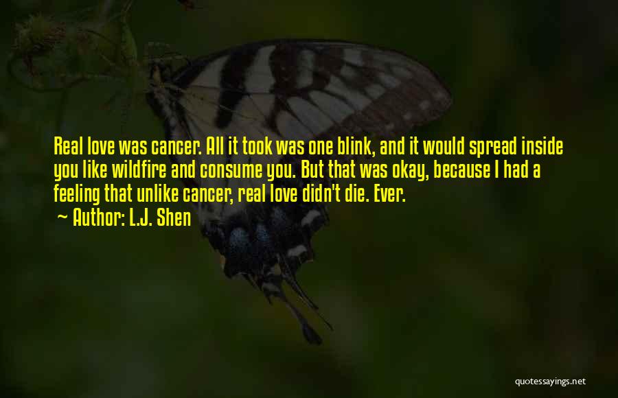 Cancer And Quotes By L.J. Shen