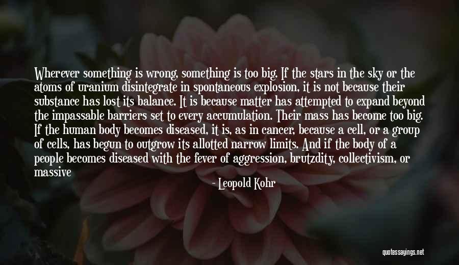 Cancer Cells Quotes By Leopold Kohr Cancer Cells Quotes By Leopold Kohr