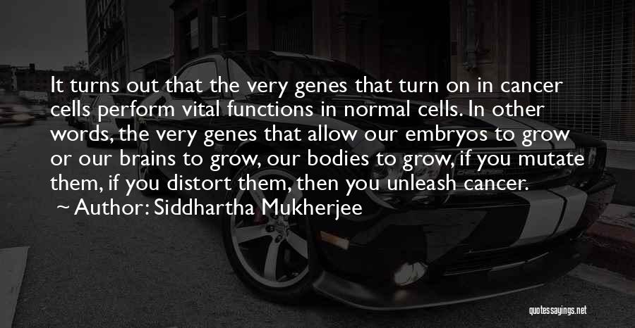 Cancer Cells Quotes By Siddhartha Mukherjee