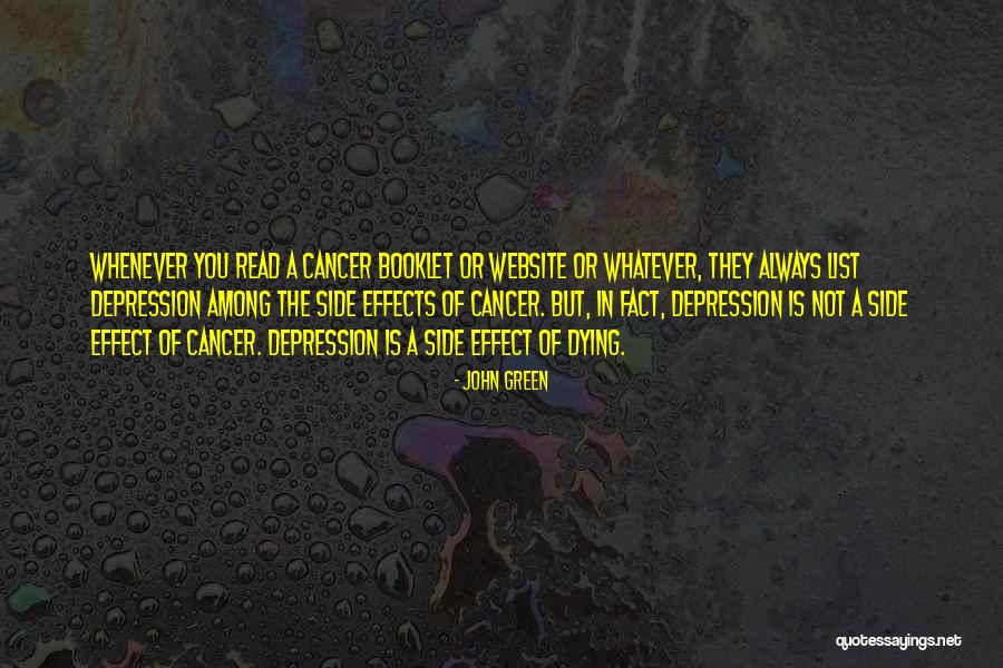 Cancer John Green Quotes By John Green Cancer John Green Quotes By John Green