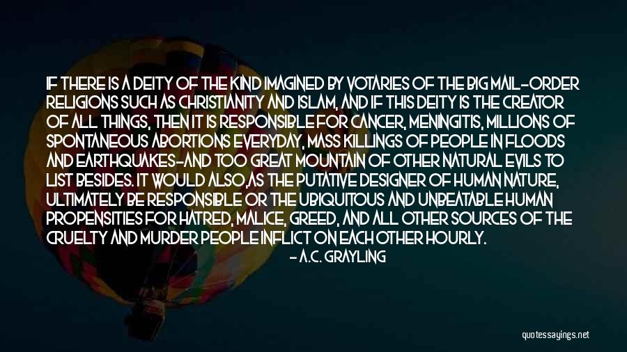 Cancer Killing Someone Quotes By A.C. Grayling