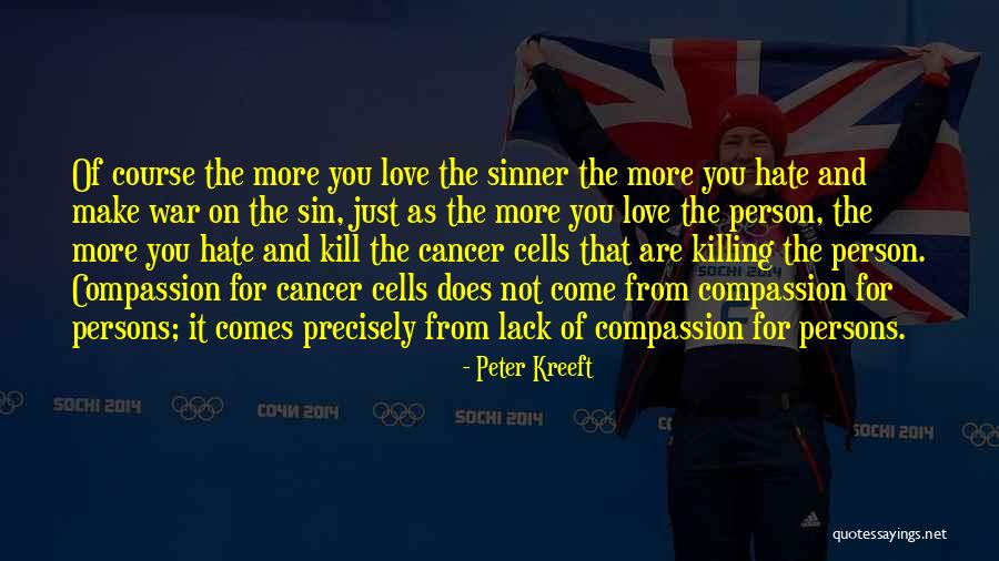 Cancer Killing Someone Quotes By Peter Kreeft