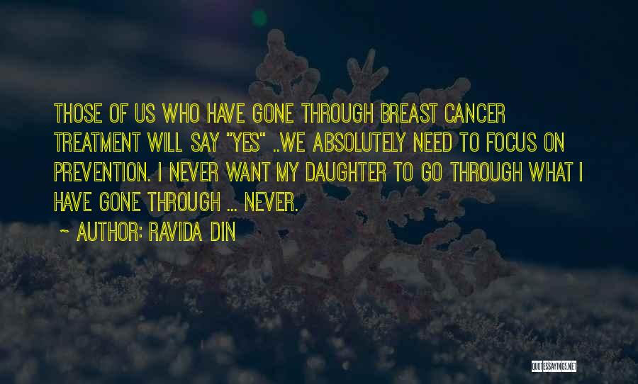 Cancer Treatment Quotes By Ravida Din