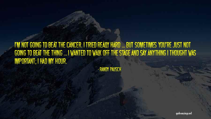 Cancer Walk Quotes By Randy Pausch Cancer Walk Quotes By Randy Pausch