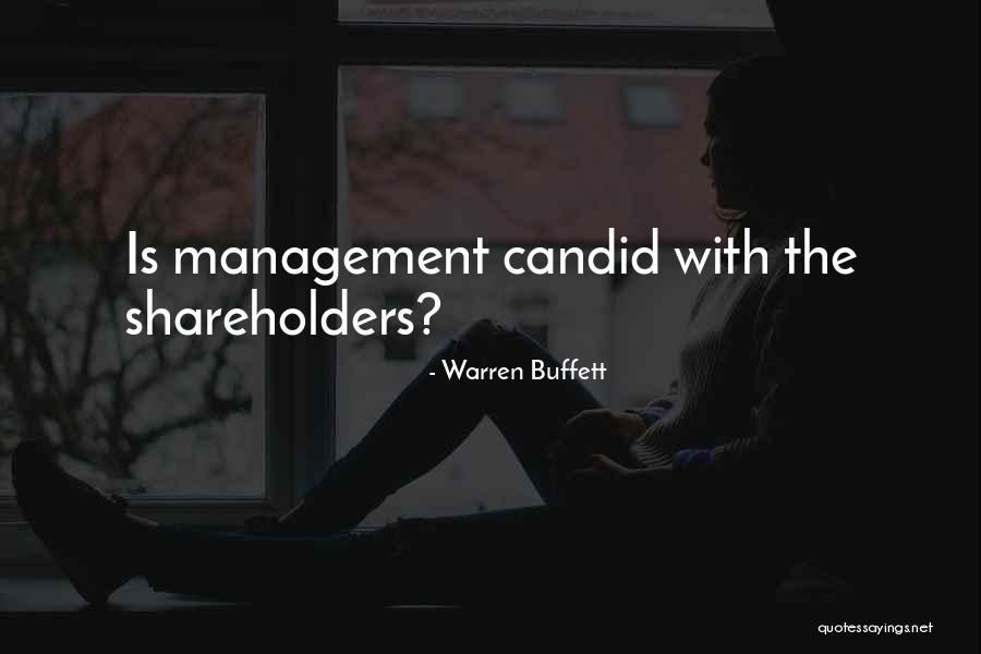 Candid Quotes By Warren Buffett