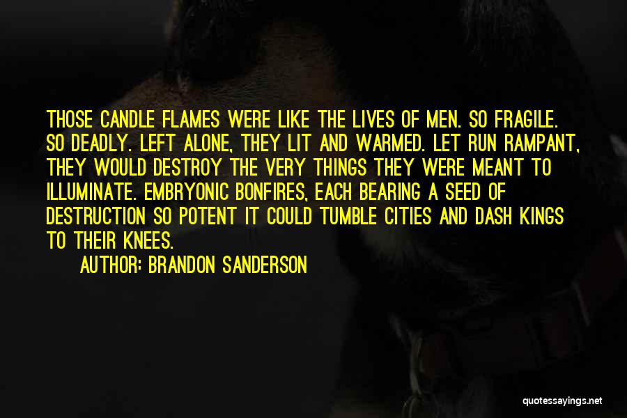Candle Light Life Quotes By Brandon Sanderson
