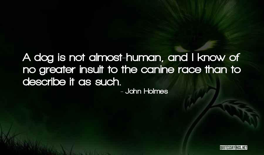 Canine Quotes By John Holmes