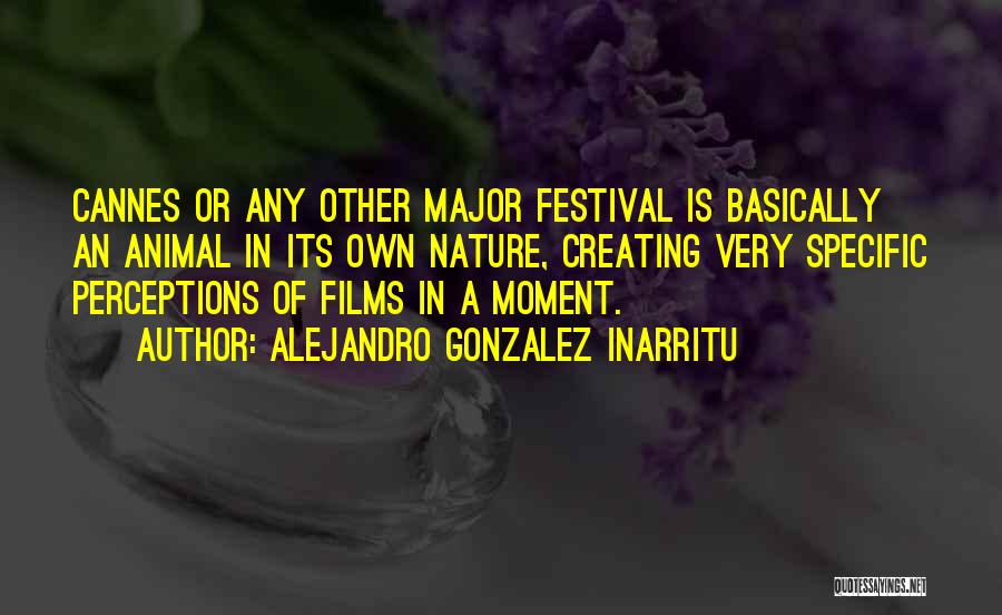 Cannes Festival Quotes By Alejandro Gonzalez Inarritu