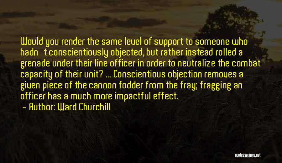 Cannon Fodder Quotes By Ward Churchill