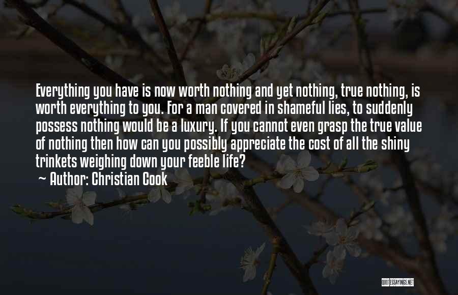 Cannot Appreciate Quotes By Christian Cook