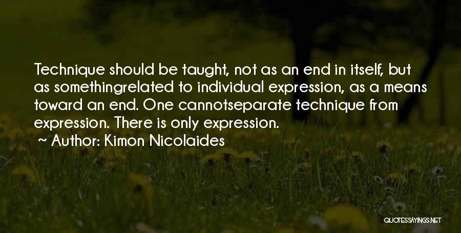 Cannot Be Taught Quotes By Kimon Nicolaides