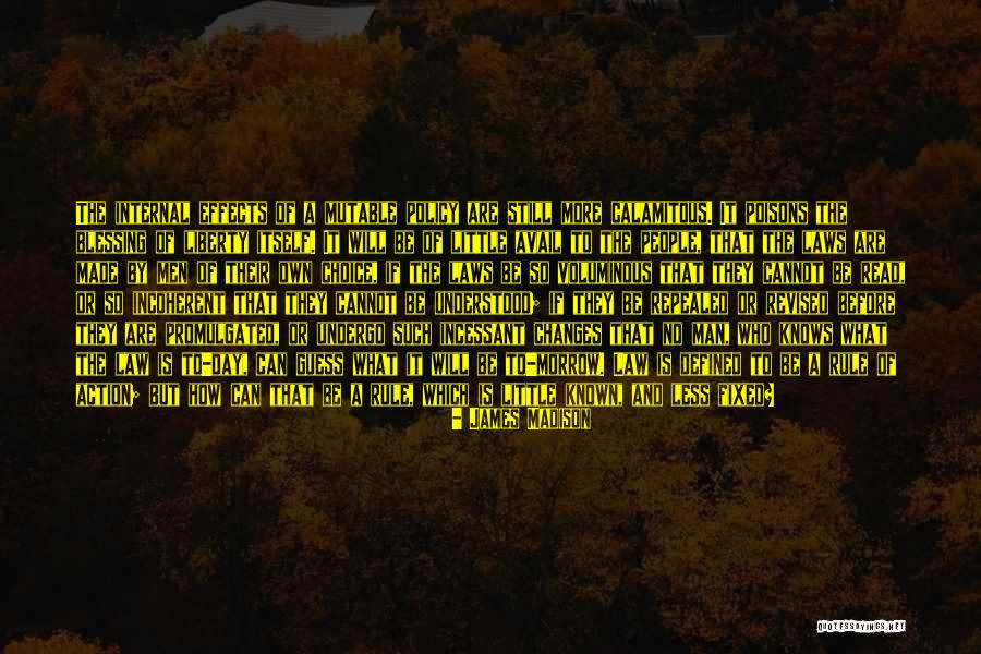 Cannot Change A Man Quotes By James Madison Cannot Change A Man Quotes By James Madison