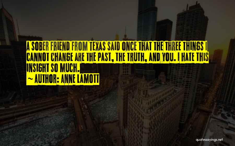 Cannot Change The Past Quotes By Anne Lamott