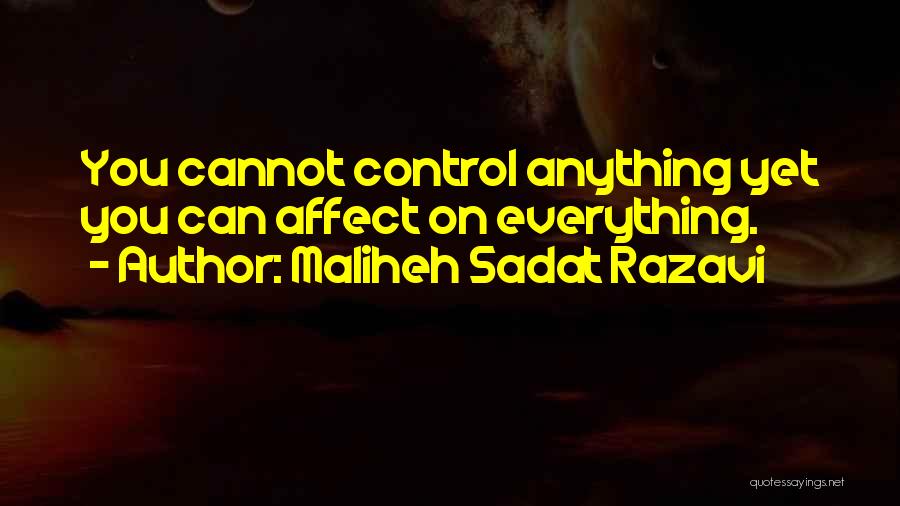 Cannot Control Quotes By Maliheh Sadat Razavi