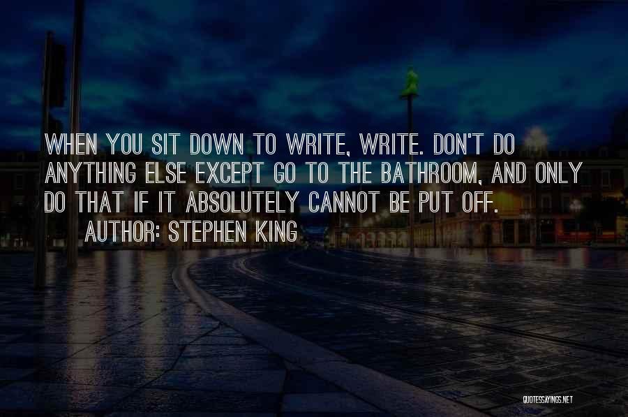 Cannot Do Anything Quotes By Stephen King