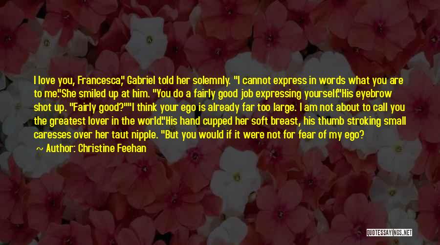 Cannot Express My Love Quotes By Christine Feehan