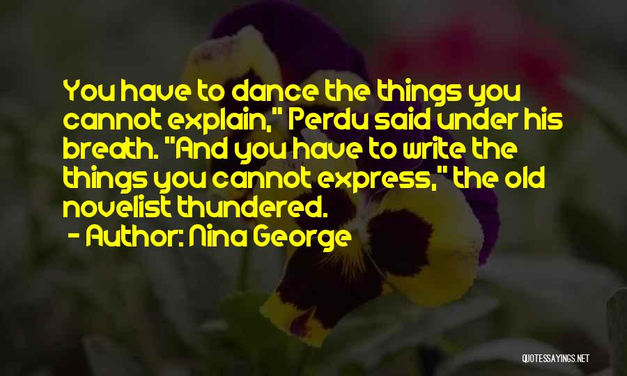 Cannot Express Quotes By Nina George